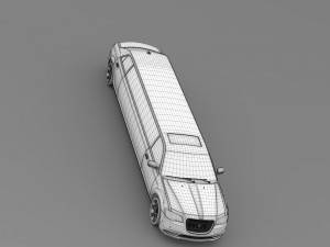 lancia thema limousine 2016 Modelo 3D