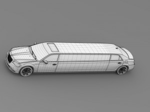 lancia thema limousine 2016 Modelo 3D