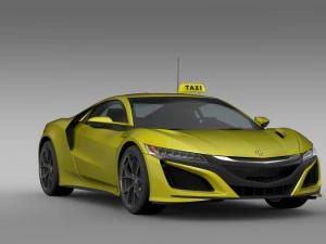 acura nsx taxi 2016 3D Model