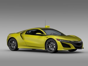 acura nsx taxi 2016 3D 모델