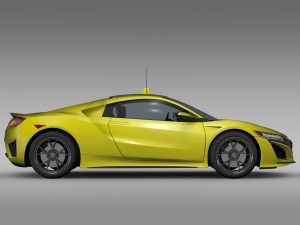 acura nsx taxi 2016 3D 모델