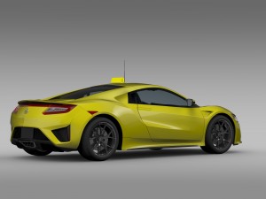 acura nsx taxi 2016 3D 모델