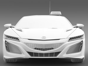 acura nsx taxi 2016 3D 모델