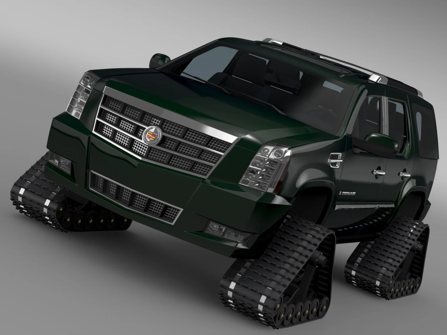 cadillac escalade crawler 3D Model .c4d .max .obj .3ds .fbx .stl .blend 
