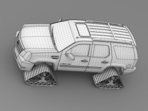 cadillac escalade crawler 3D 模型