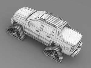 chevrolet avalanche z71 crawler 3D Model