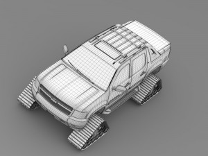 chevrolet avalanche z71 crawler 3D 모델