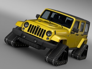 jeep wrangler unlimited x1 crawler 2016 3D Model
