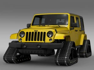 jeep wrangler unlimited x1 crawler 2016 3D Model