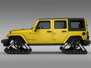 jeep wrangler unlimited x1 crawler 2016 3D Model