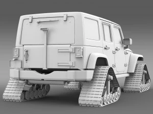 jeep wrangler unlimited x1 crawler 2016 3D Model