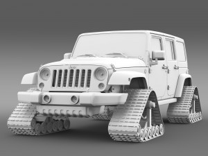 jeep wrangler unlimited x1 crawler 2016 Model 3D
