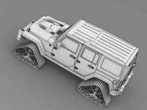 jeep wrangler unlimited x1 crawler 2016 3D Model