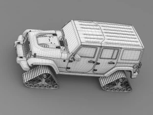 jeep wrangler unlimited x1 crawler 2016 3D Model