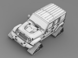 jeep wrangler unlimited x1 crawler 2016 Model 3D