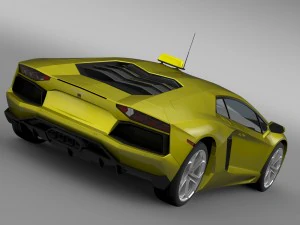 lamborghini aventador taxi 2016 3D Model