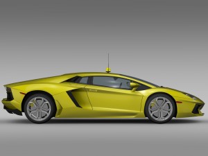 lamborghini aventador taxi 2016 3D Model