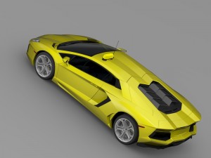 lamborghini aventador taxi 2016 3D Model