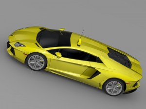 lamborghini aventador taxi 2016 3D Model