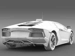 lamborghini aventador taxi 2016 3D Model