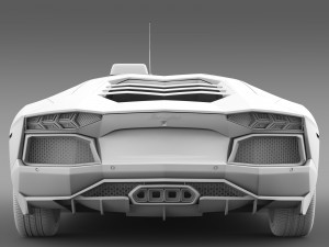 lamborghini aventador taxi 2016 3D Model