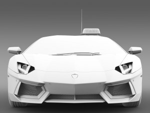 lamborghini aventador taxi 2016 3D Model