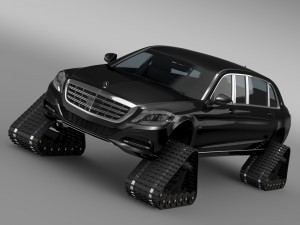 mercedes maybach pullman crawler 2016 3Dモデル