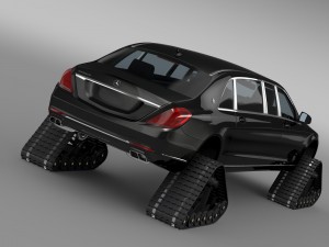 mercedes maybach pullman crawler 2016 3D 模型