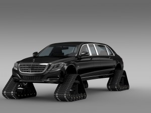 mercedes maybach pullman crawler 2016 3D 模型