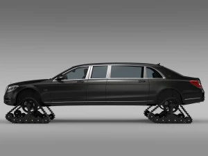mercedes maybach pullman crawler 2016 3D Model