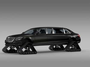 mercedes maybach pullman crawler 2016 3D 模型