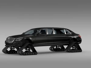 mercedes maybach pullman crawler 2016 3D Model