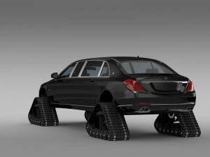 mercedes maybach pullman crawler 2016 3D 模型