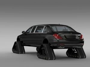 mercedes maybach pullman crawler 2016 3D Model