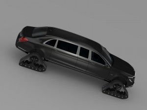 mercedes maybach pullman crawler 2016 3D 模型