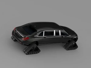 mercedes maybach pullman crawler 2016 3D Model