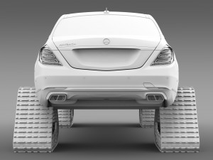mercedes maybach pullman crawler 2016 3D 模型