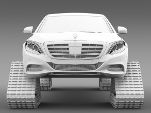 mercedes maybach pullman crawler 2016 3D 模型