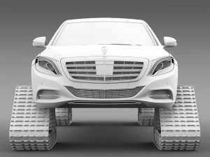 mercedes maybach pullman crawler 2016 3D Model