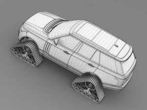 range rover supercharged l405 crawler 2016 3D Model