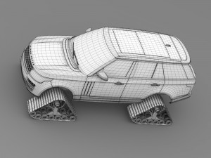 range rover supercharged l405 crawler 2016 3D Модель