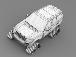 range rover supercharged l405 crawler 2016 3D Модель