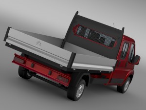 citroen jumper crew cab truck 2009-2014 3D मॉडल