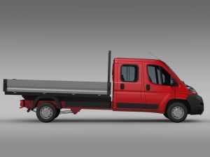 citroen jumper crew cab truck 2009-2014 3D मॉडल