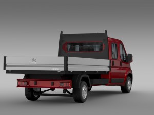 citroen jumper crew cab truck 2009-2014 3D मॉडल