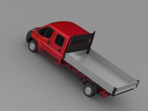citroen jumper crew cab truck 2009-2014 3D मॉडल