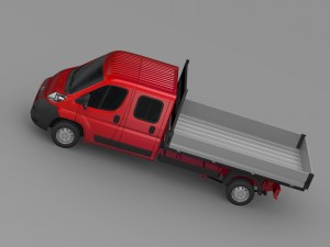 citroen jumper crew cab truck 2009-2014 3D मॉडल