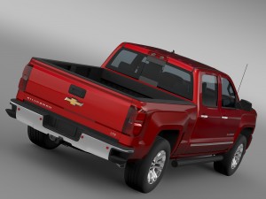 chevrolet silverado ltz z71 crew cab gmtk2 st b Modelo 3D