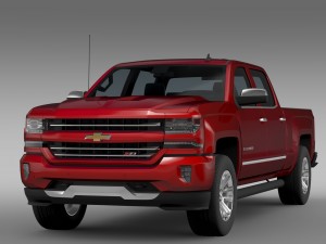 chevrolet silverado ltz z71 crew cab gmtk2 st b Modelo 3D