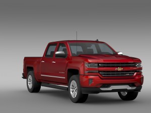 chevrolet silverado ltz z71 crew cab gmtk2 st b Modelo 3D